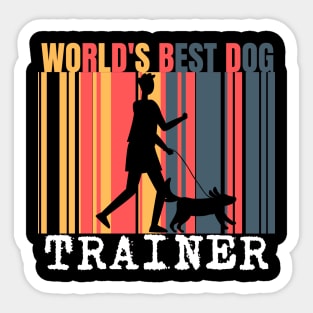 World's Best Dog Trainer Sticker